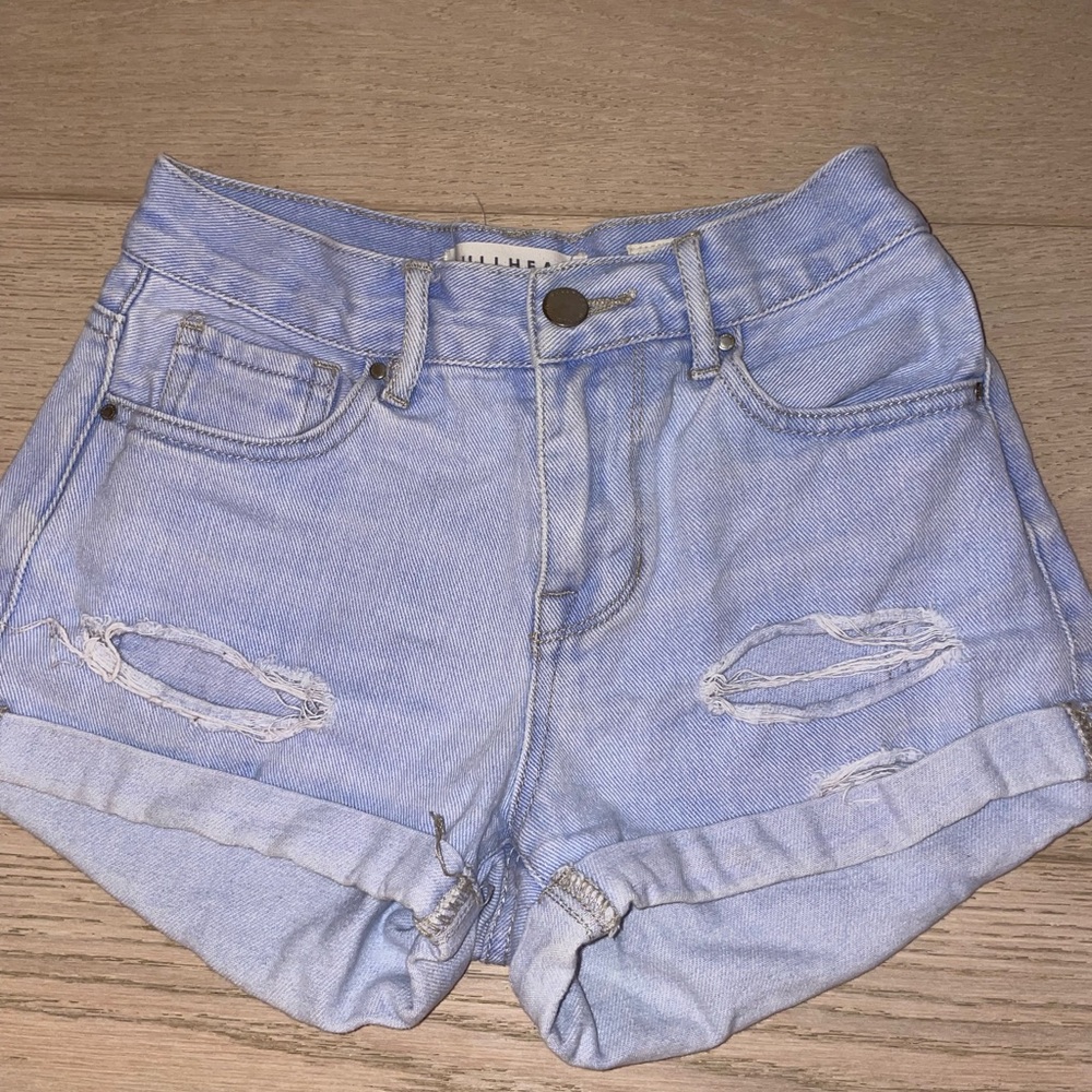 pacsun cuffed distressed jeans